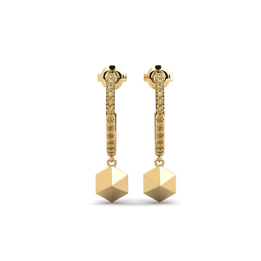 Brown Diamond Women's Earring Terhubung
