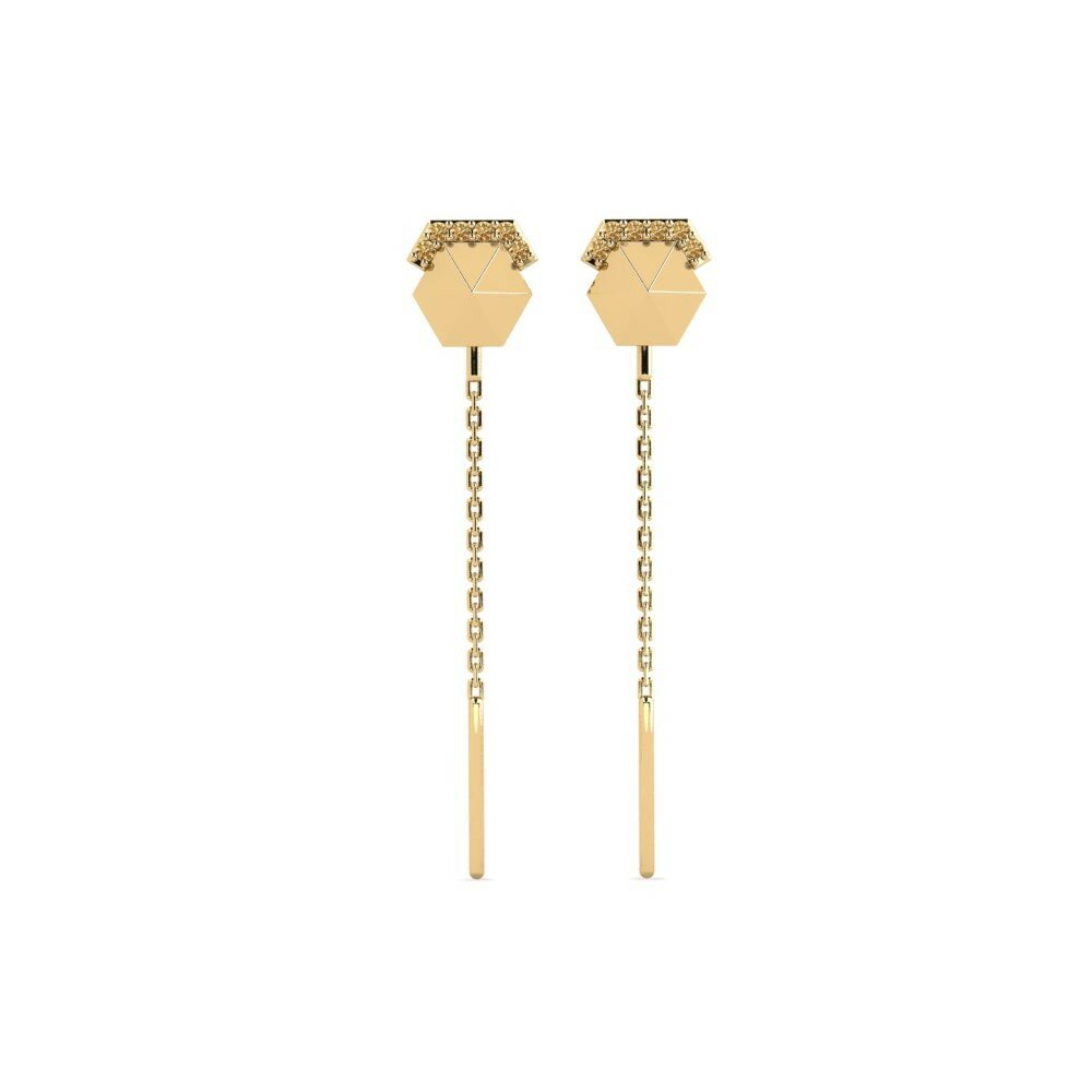 Brown Diamond Women's Earring Tovake
