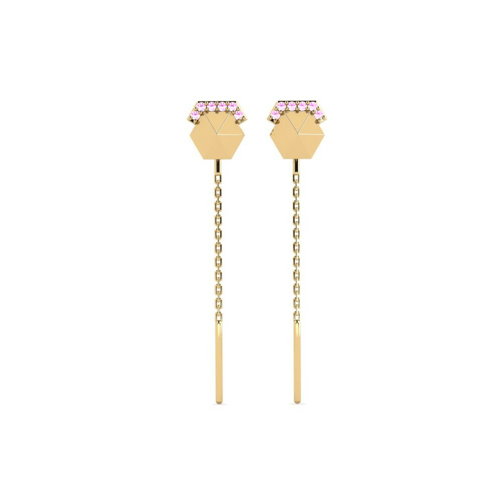 Pink Sapphire Women's Earring Tovake