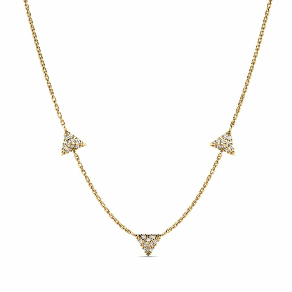 Moissanit Kalung wanita Udall