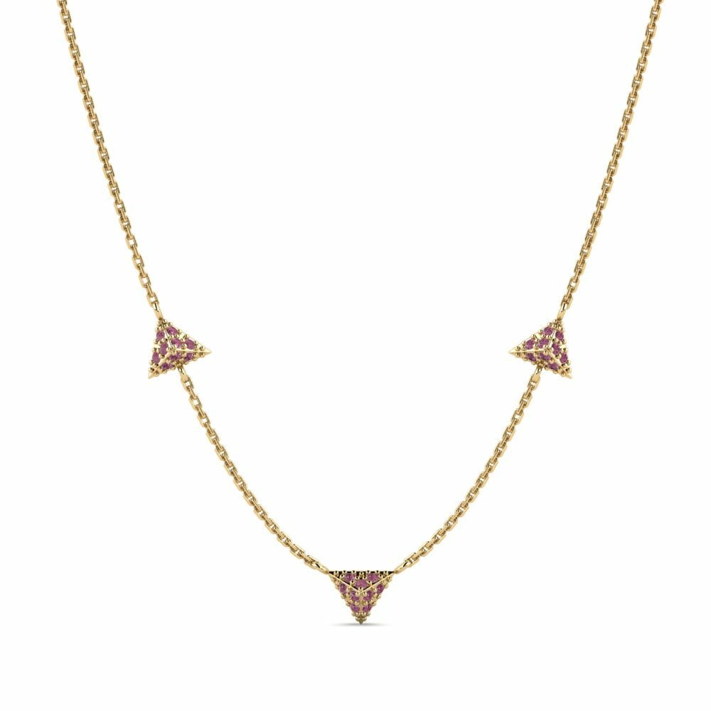 Rhodoliet Granaat Dames Ketting Udall