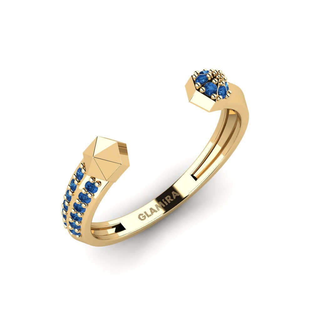 Dark Blue Zirconia Ring Vukona