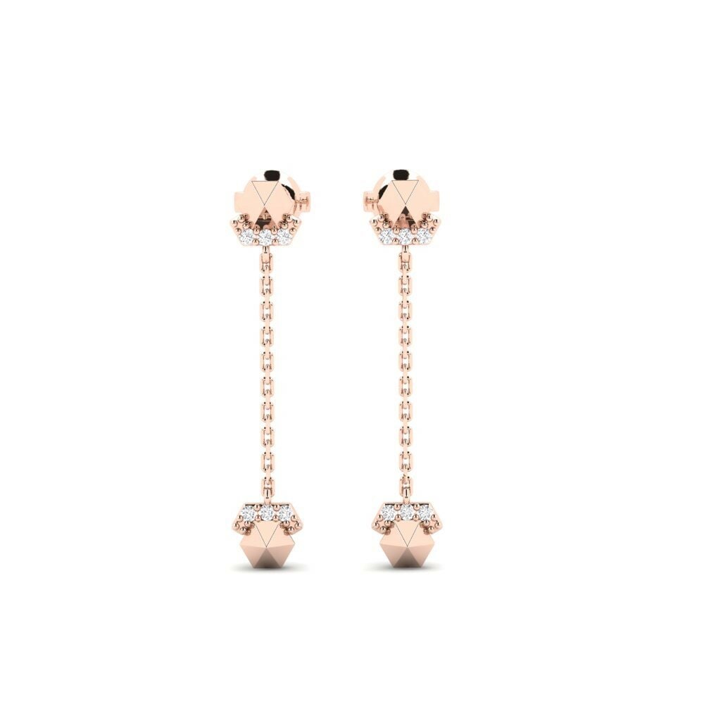 9ct Rose Gold Women's Earring Waarzeggen