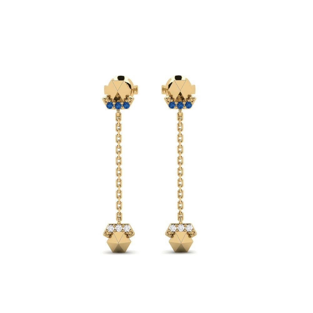 Dark Blue Zirconia Women's Earring Waarzeggen
