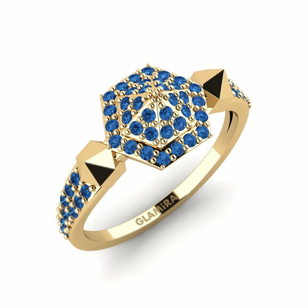 Dark Blue Zirconia Ring Wiersizze