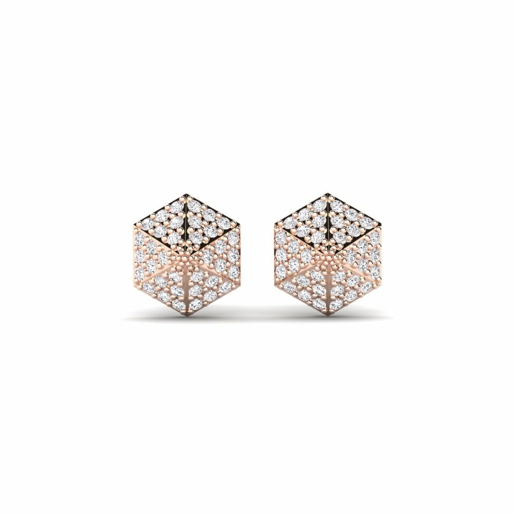 9ct Rose Gold Women's Earring Xorti