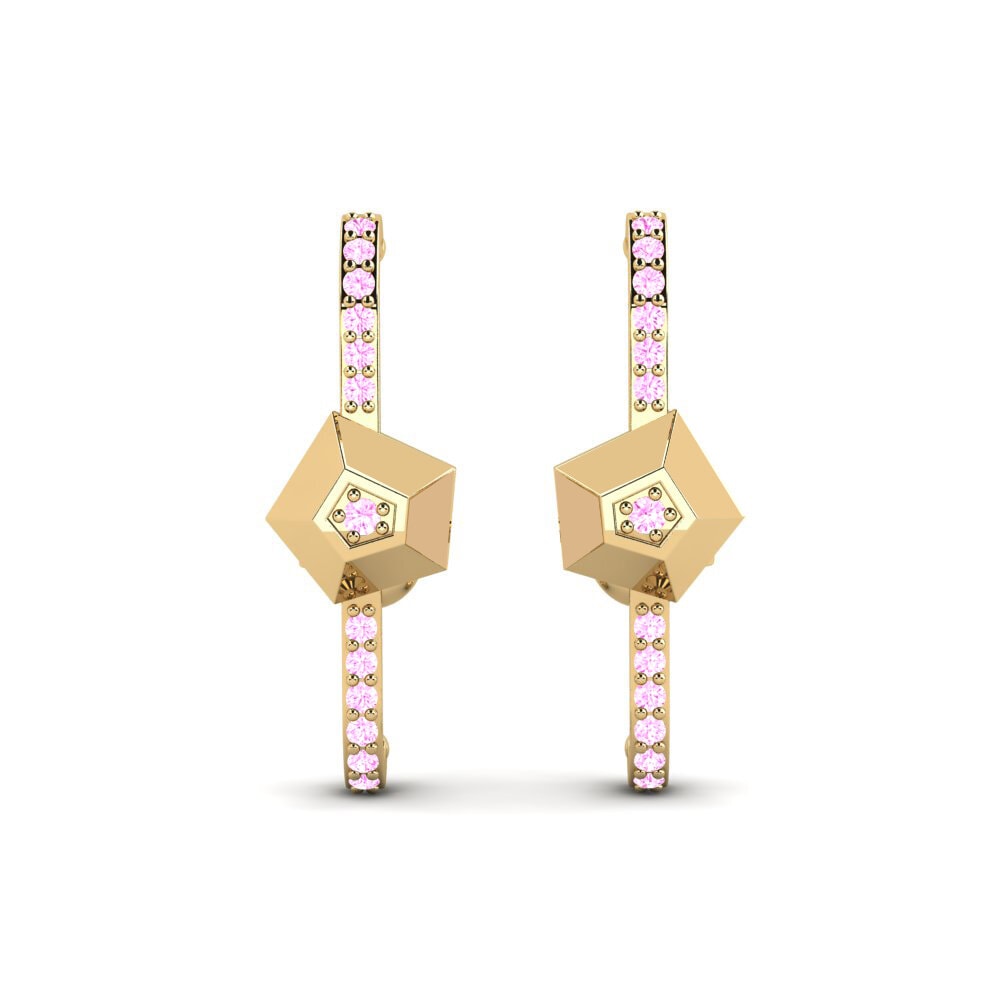 Pink Sapphire Women's Earring Antarctic
