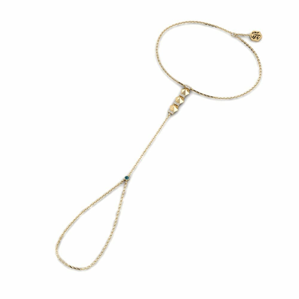 Diamante Blu Bracciale per dita Asante