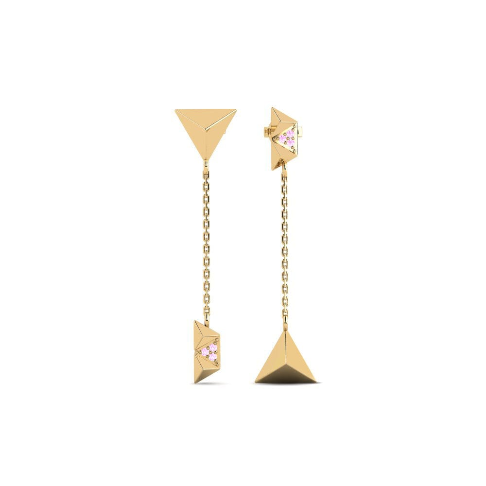 Pink Sapphire Women's Earring Bethwin