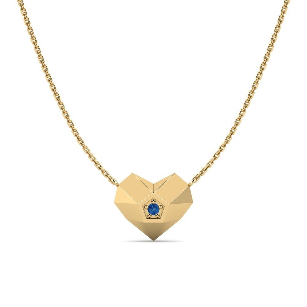 Dark Blue Zirconia Women's Necklace Boralde