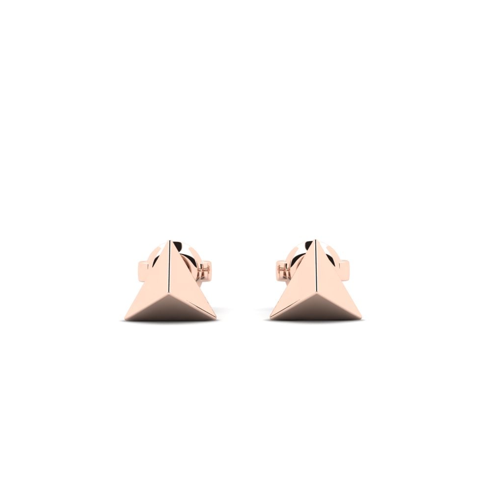14k Oro Rosa Pendiente Briset - B