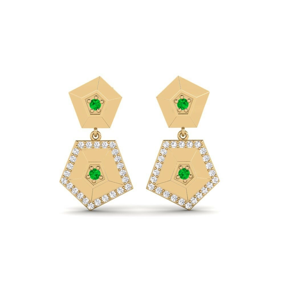 Emerald Women's Earring Caesium