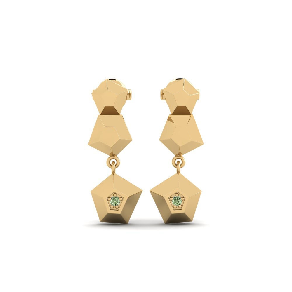 Green Diamond Women's Earring Celestialpol