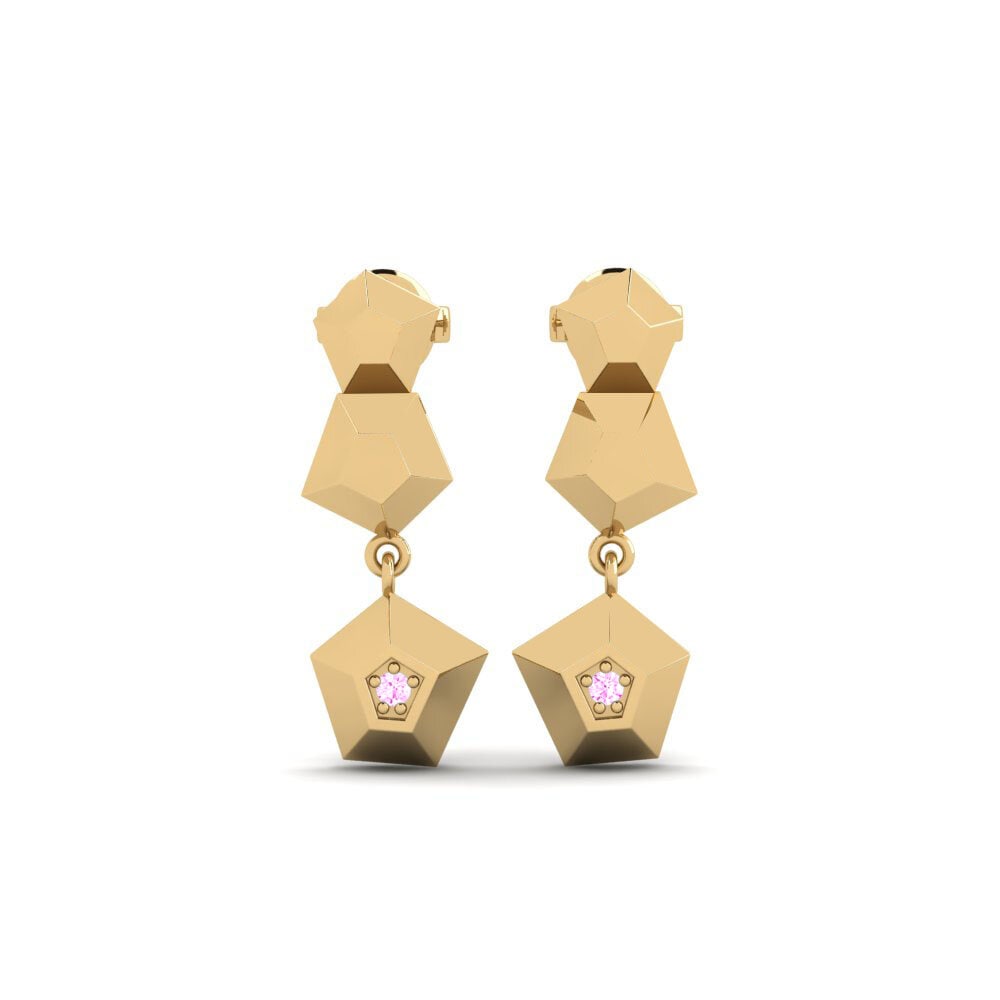 Pink Sapphire Women's Earring Celestialpol