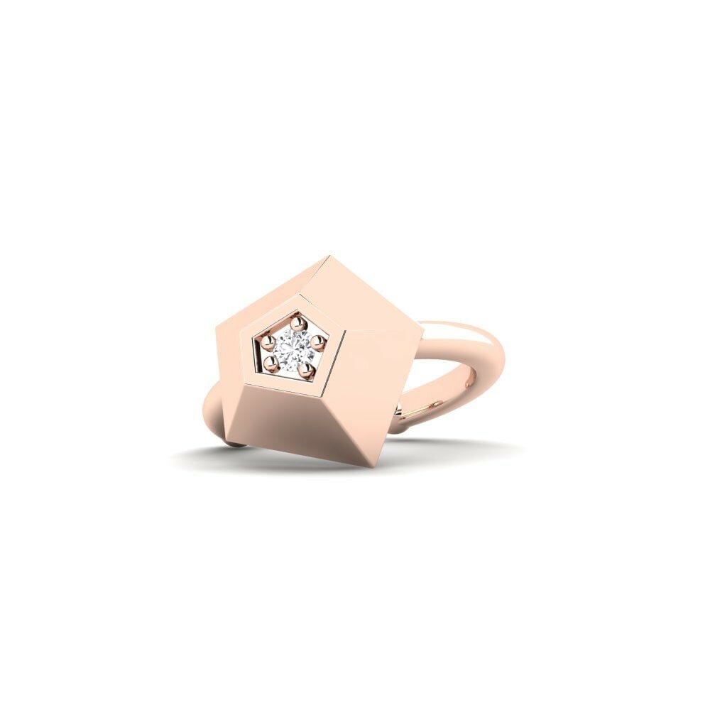 14k Oro Rosa Pendiente de mujer Centavri