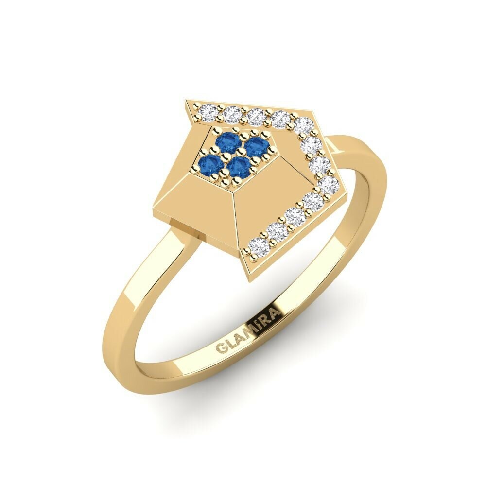 Dark Blue Zirconia Ring Chromosp