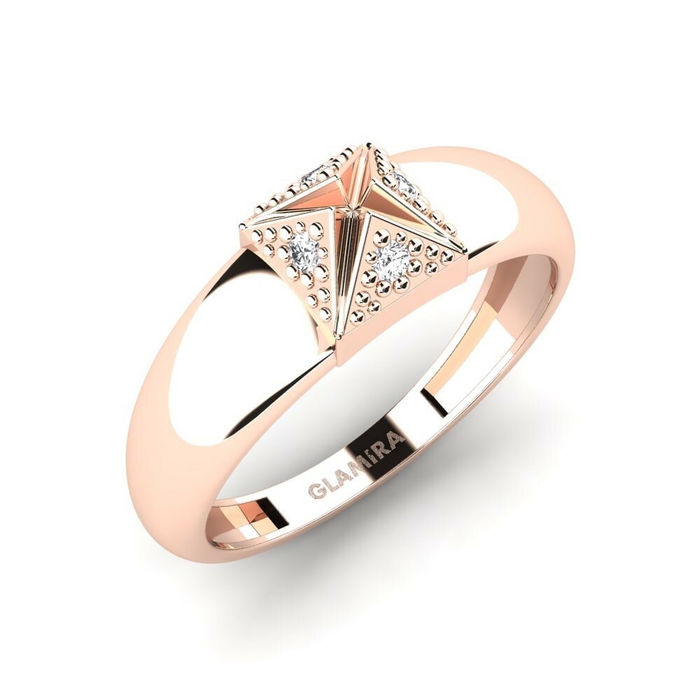 Oro Rosso 585 Anello Chroung