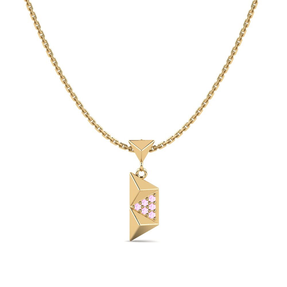 Zafiro Rosado Colgante de Mujer Cresset