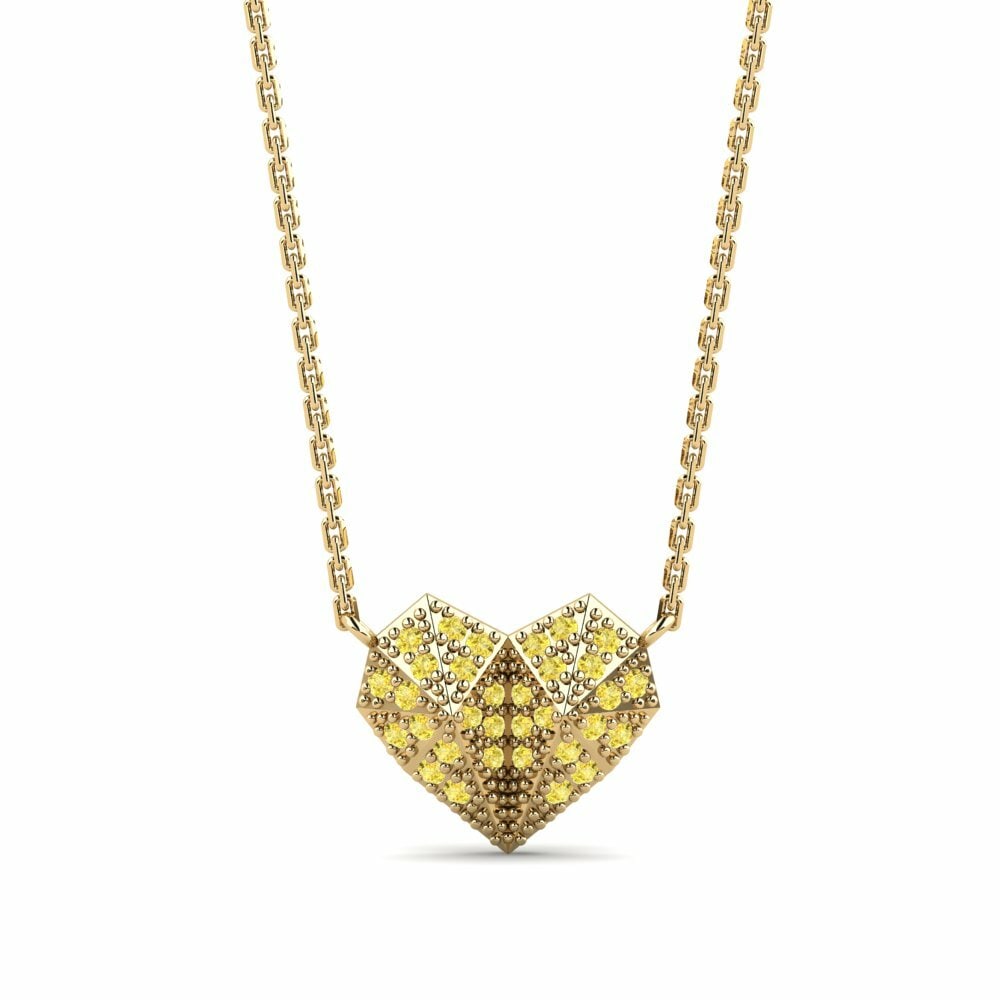 Zaffiro Giallo Collana da donna Esteron