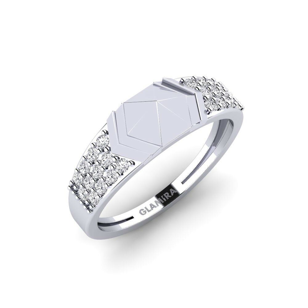 Platine 950 Bague Gennia