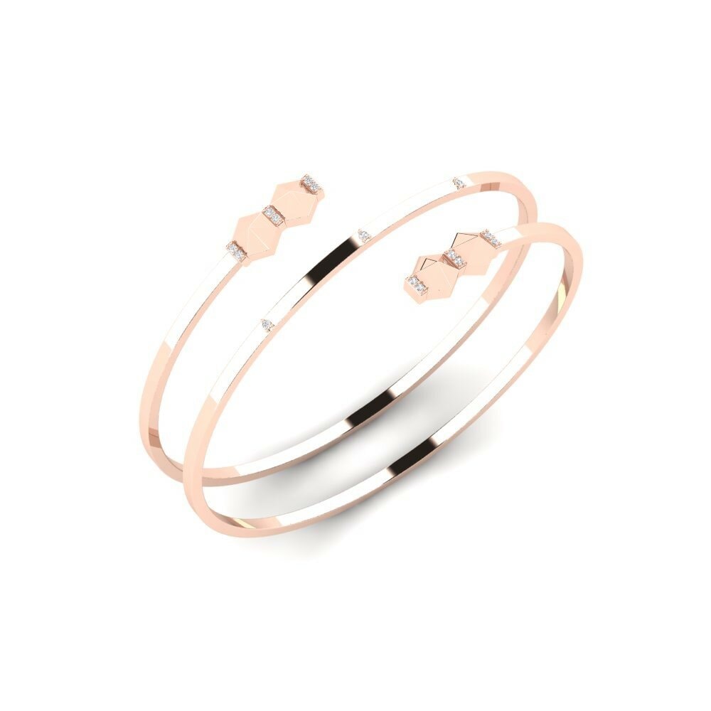 9k Oro Rosa Pulsera de Mujer Godiya