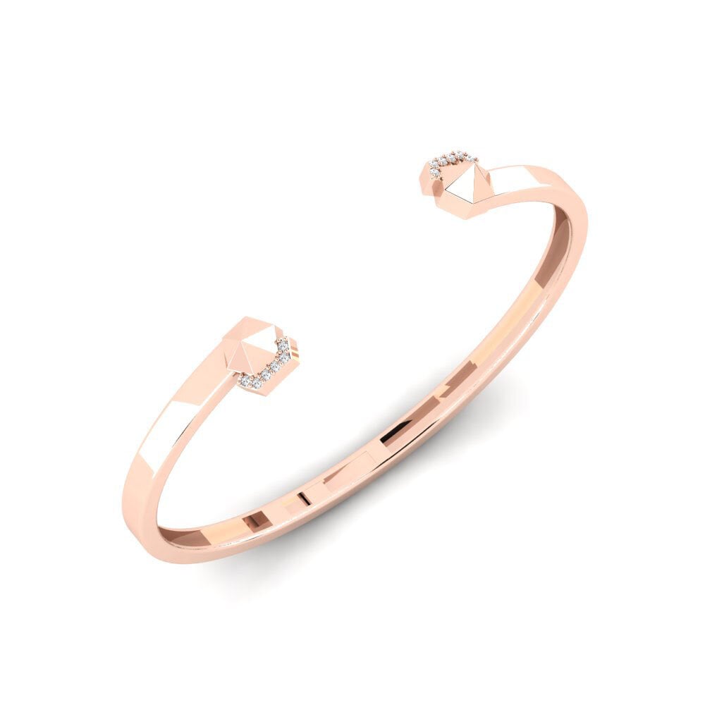 9k Oro Rosa Pulsera de Mujer Grazas