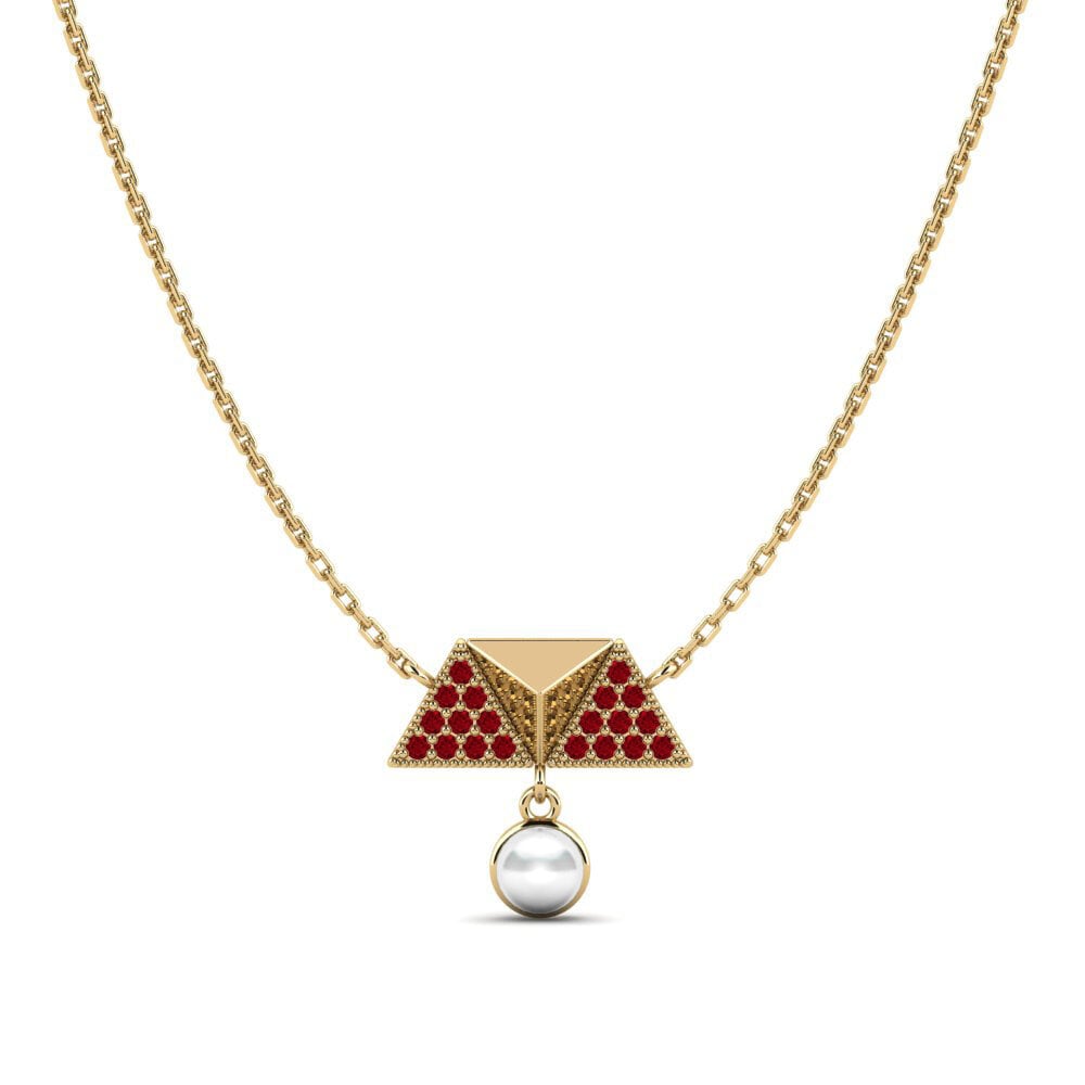 Zircone Rosso Collana da donna Gunstar