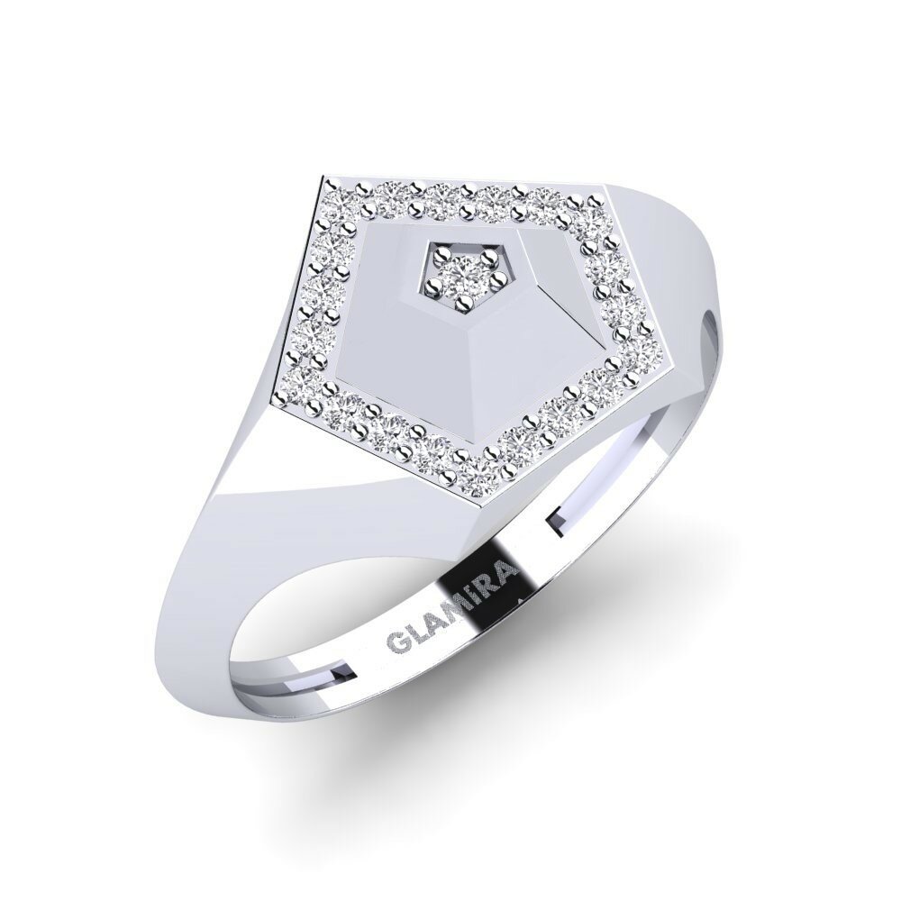 Platine 950 Bague Halosi