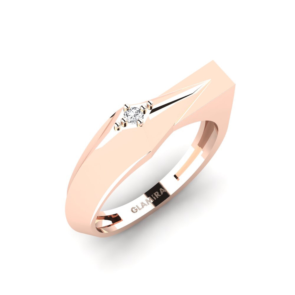 Oro Rosso 585 Anello Helmand