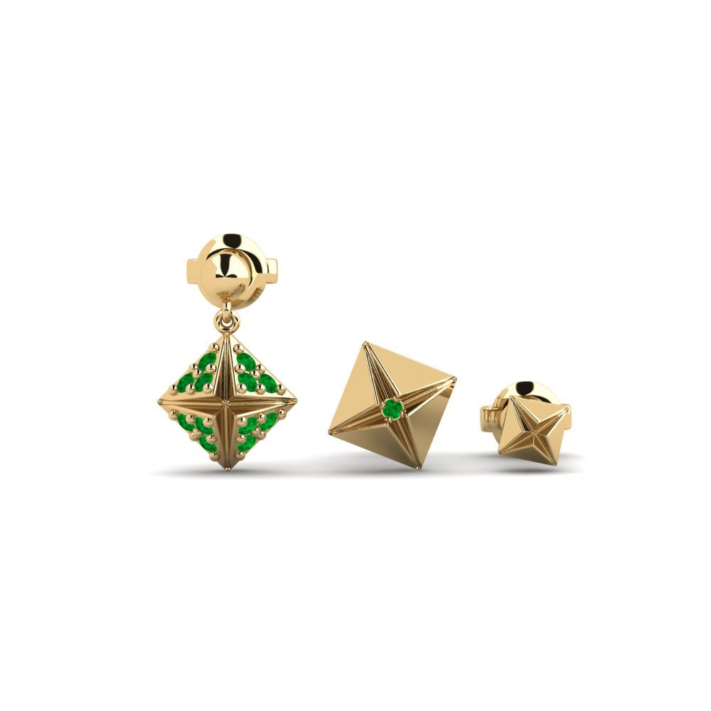 Emerald Women's Earring Hoek - SET
