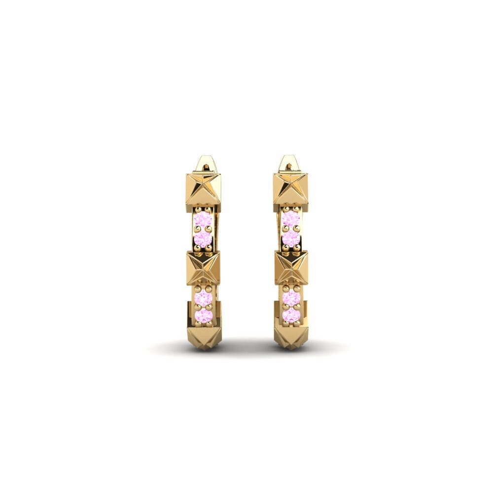 Pink Sapphire Women's Earring Khutlonne