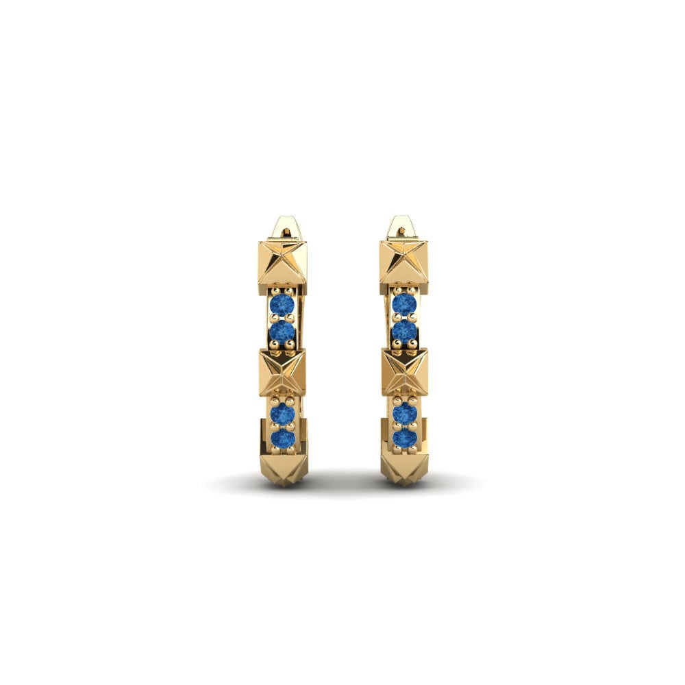 Dark Blue Zirconia Women's Earring Khutlonne