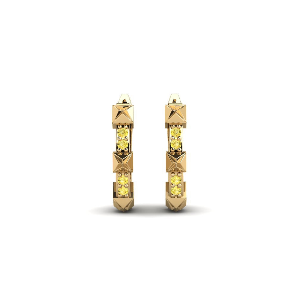 Yellow Sapphire Women's Earring Khutlonne