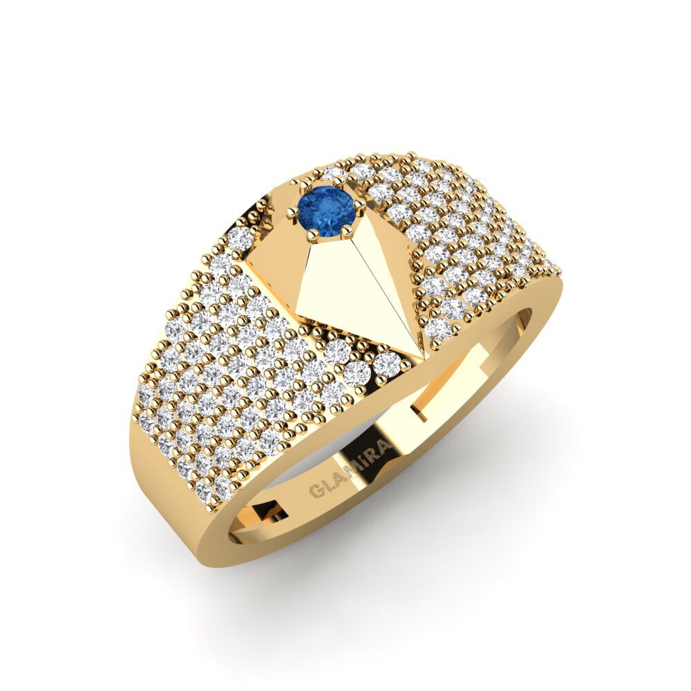 Dark Blue Zirconia Ring Komoe