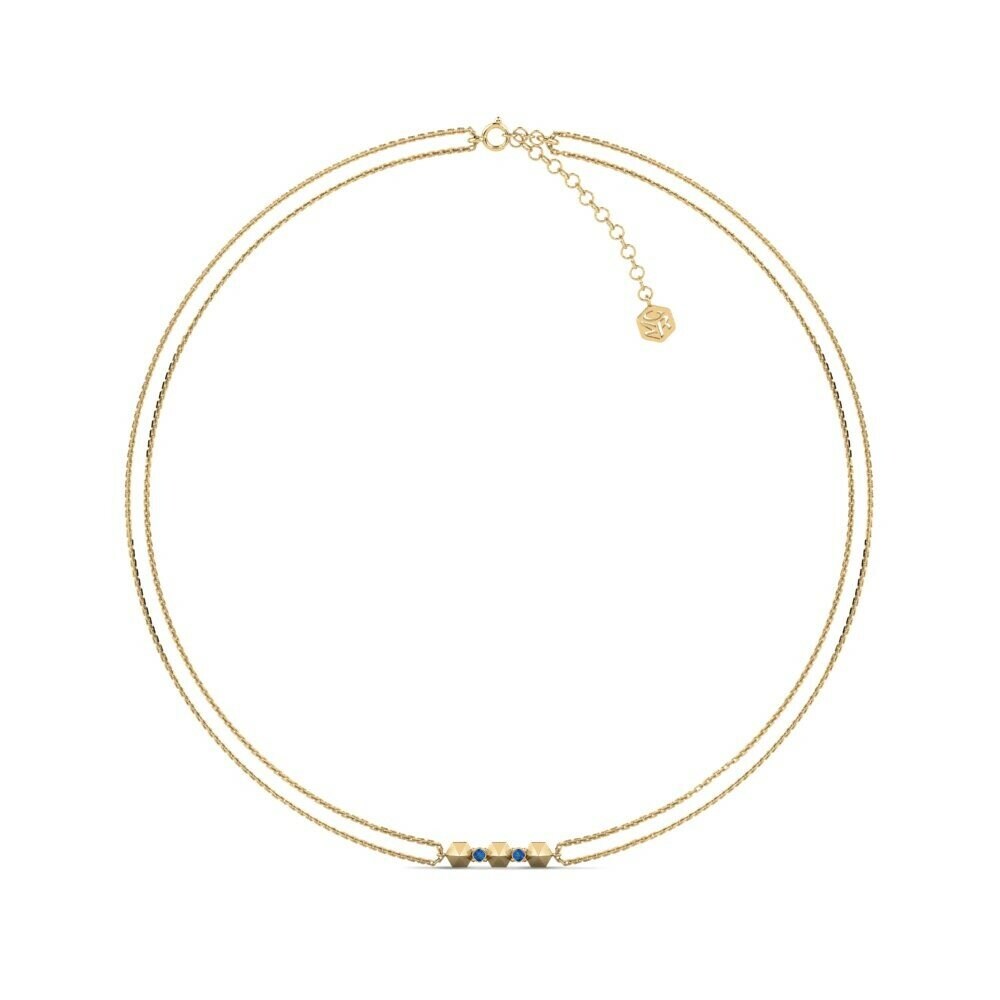 Dark Blue Zirconia Women's Choker Necklace Koserz