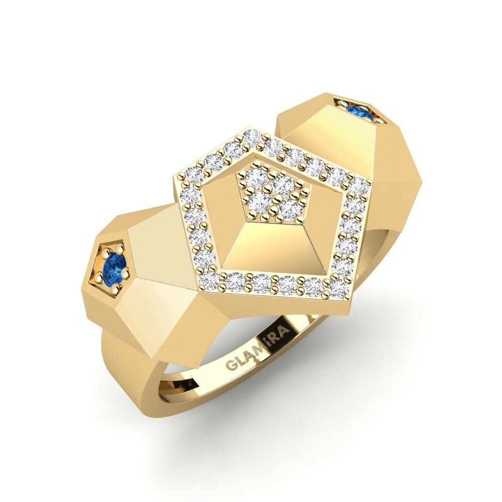 Dark Blue Zirconia Ring Kuiper