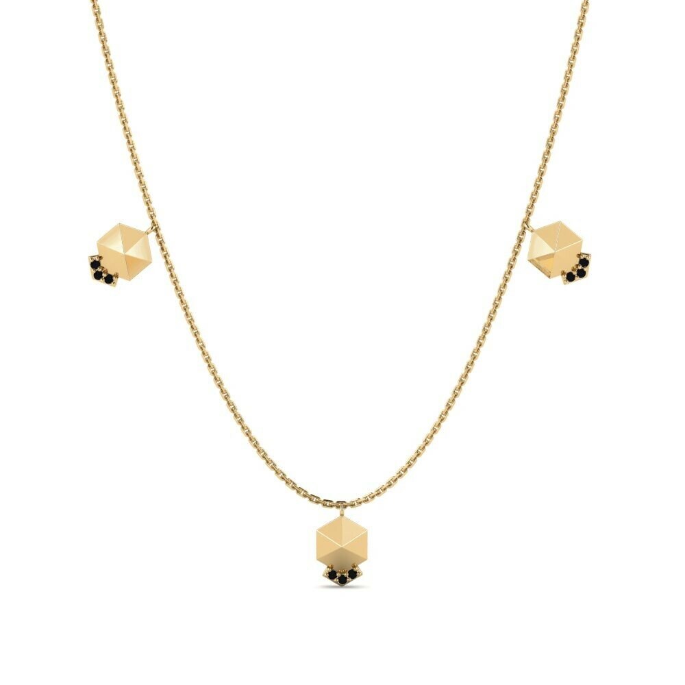 Black Diamond Women's Necklace Kulojera