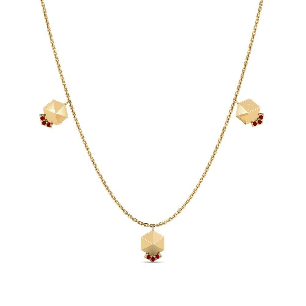 Zircone Rosso Collana da donna Kulojera