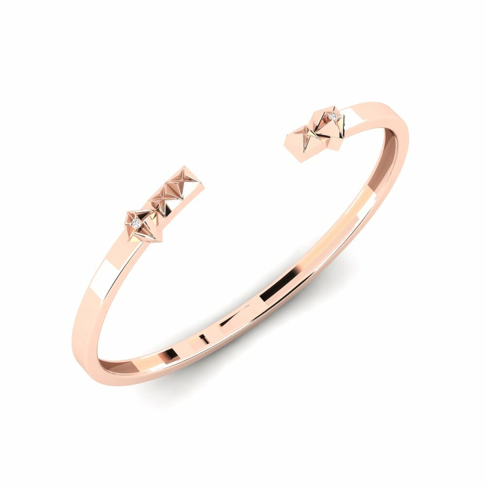 9k Oro Rosa Pulsera de Mujer Kutok