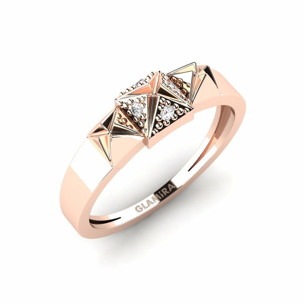 Oro Rosso 585 Anello Kyebiriga