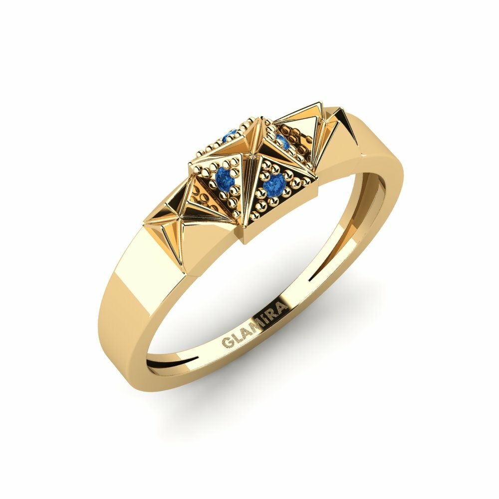 Dark Blue Zirconia Ring Kyebiriga