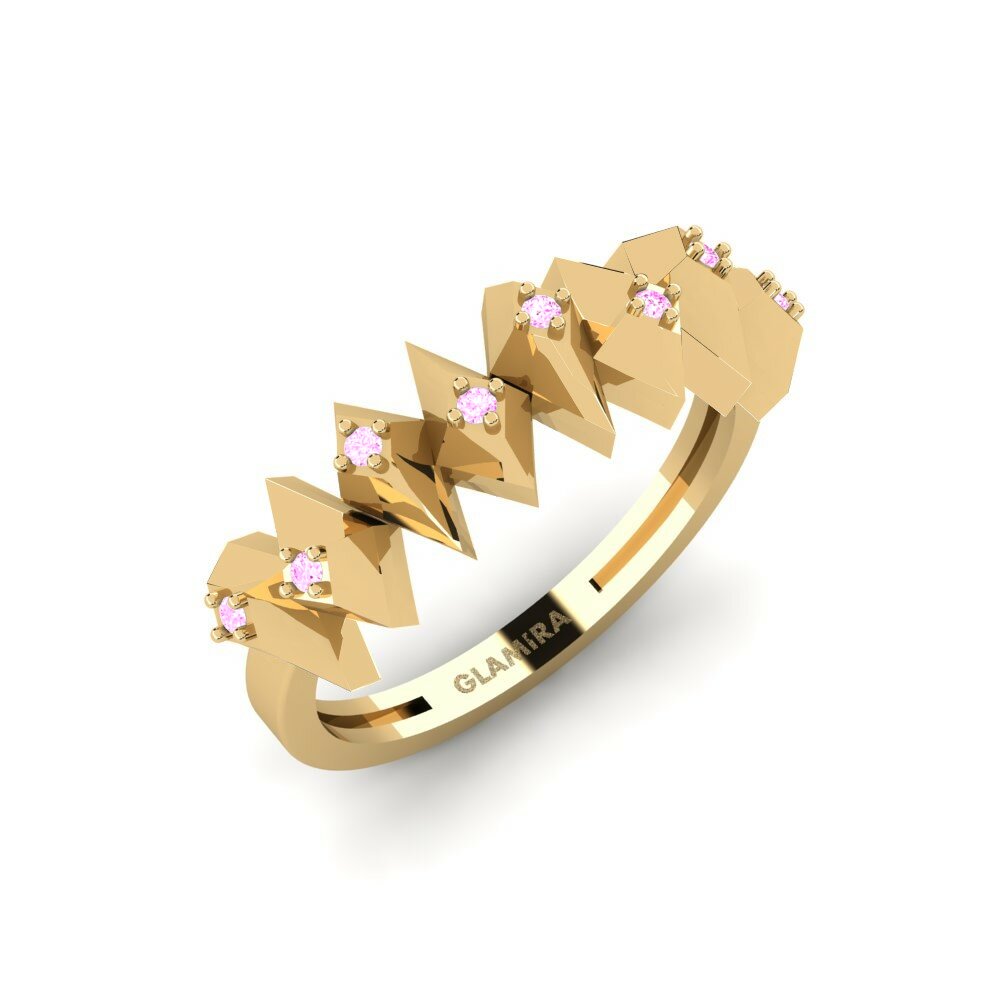 Zaffiro Rosa Anello Lukuga