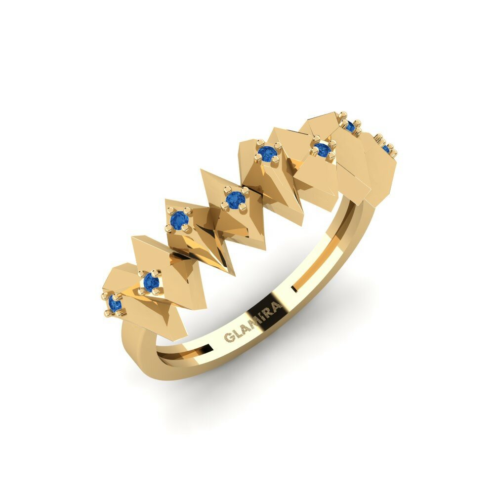 Dark Blue Zirconia Ring Lukuga