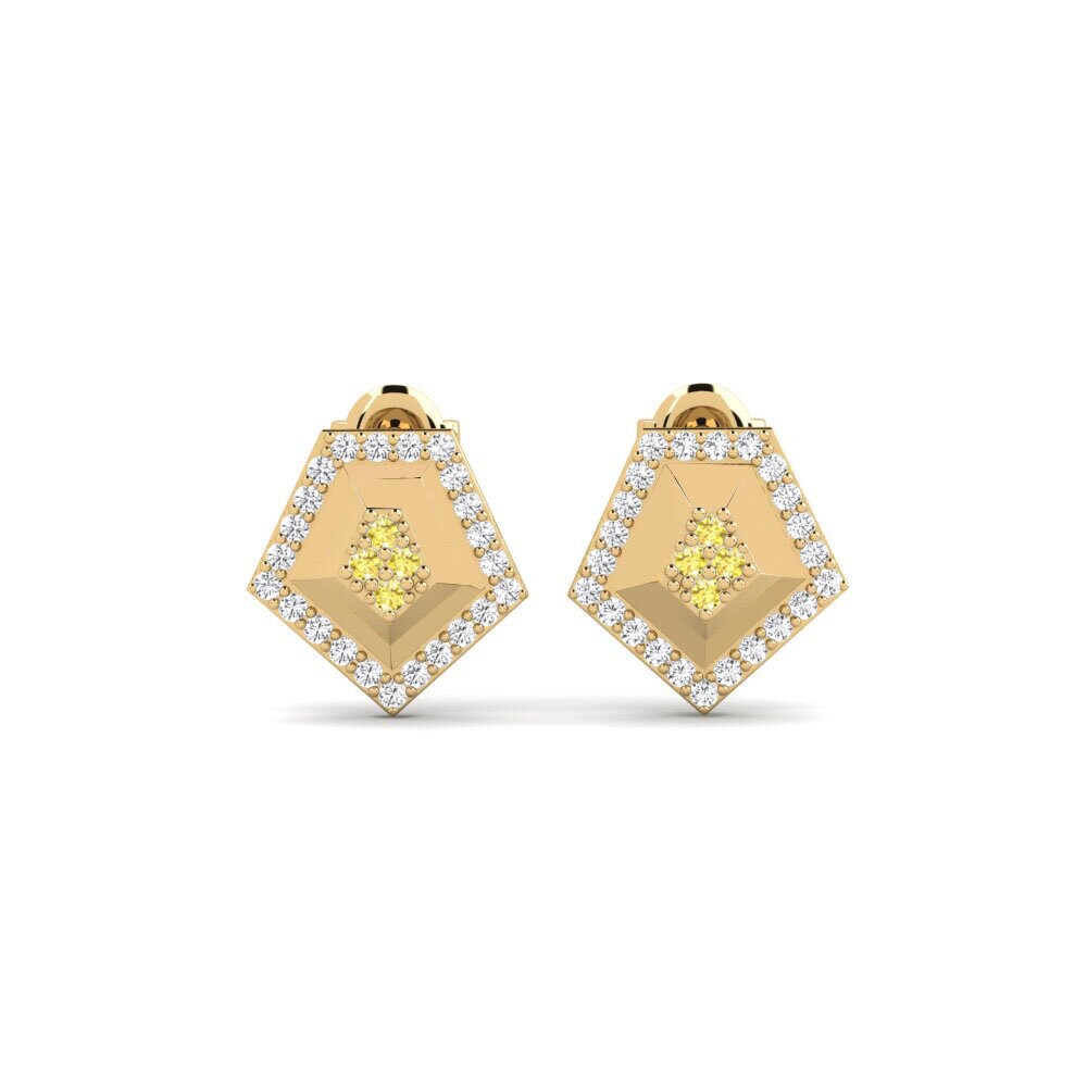 Yellow Sapphire Women's Earring Lunarcycle