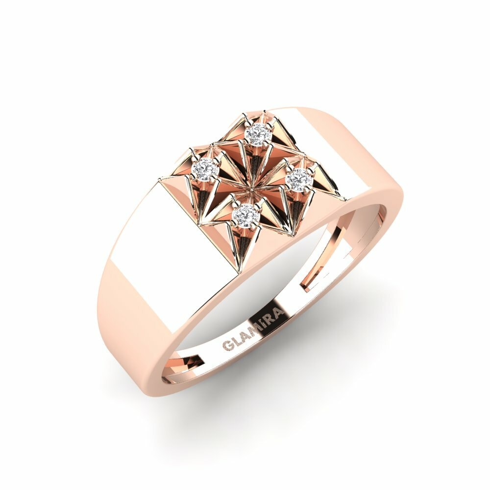 Oro Rosso 585 Anello Moseoli
