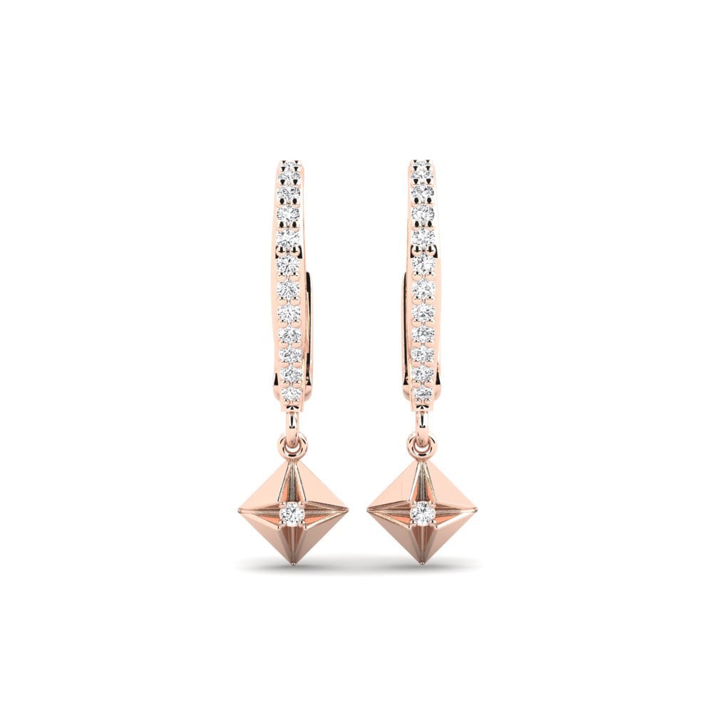 9ct Rose Gold Women's Earring Maydan