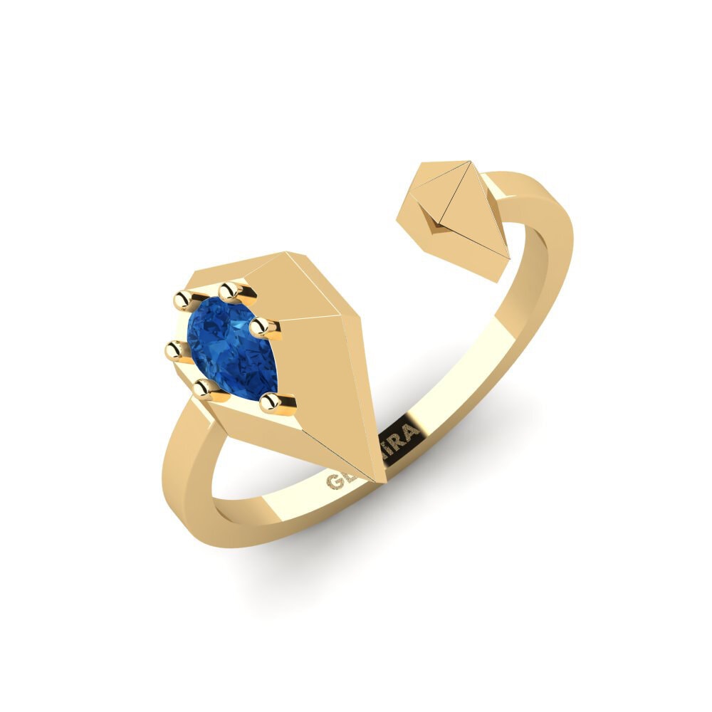 Dark Blue Zirconia Ring Meghna