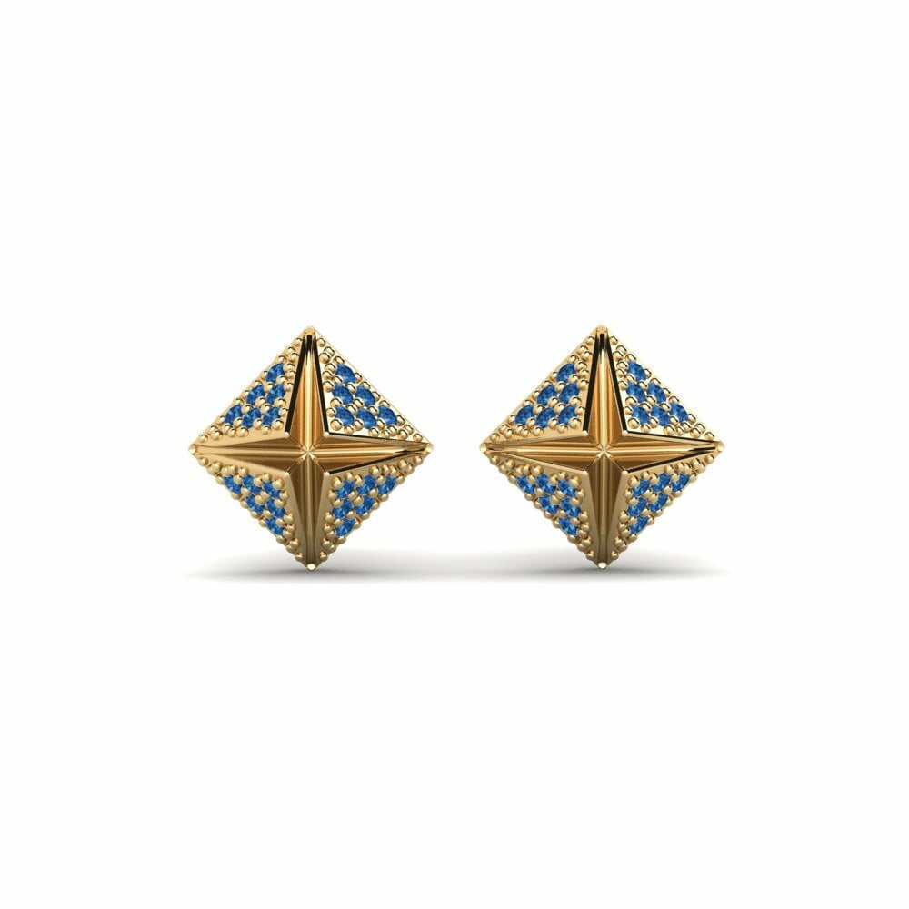 Dark Blue Zirconia Women's Earring Moukh