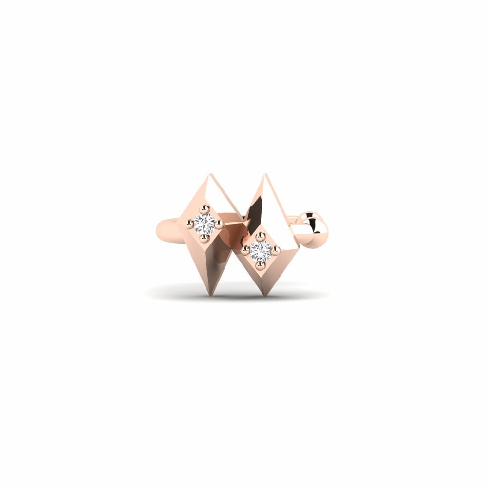 9ct Rose Gold Women's Earring Moulouya