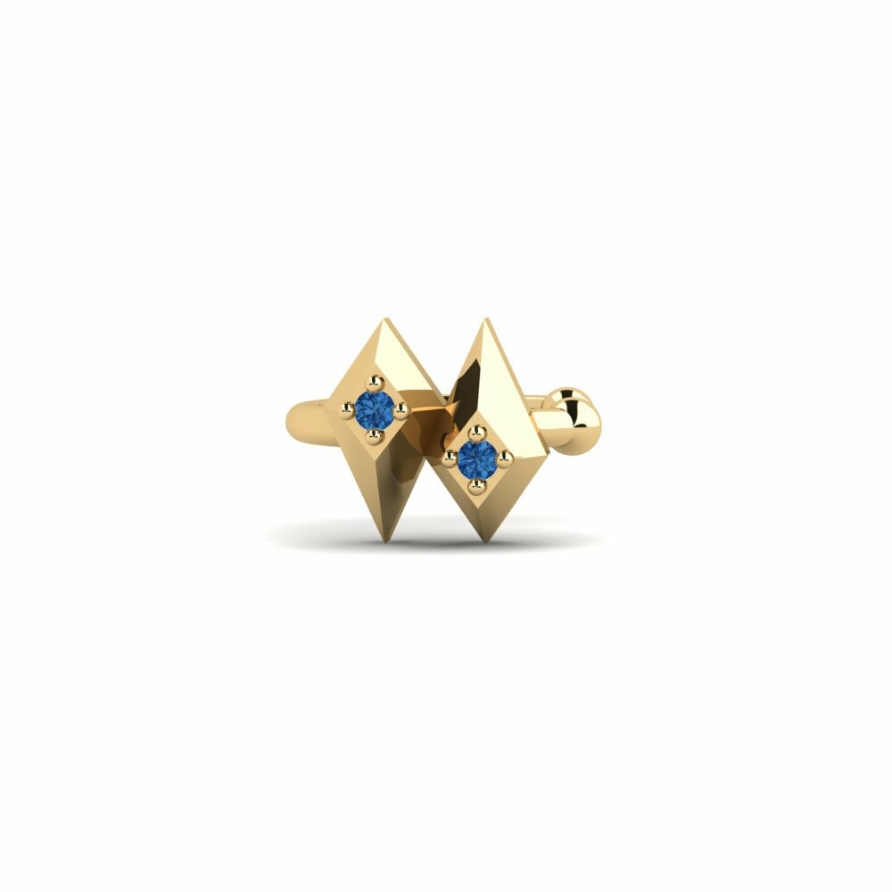 Dark Blue Zirconia Women's Earring Moulouya